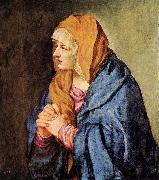 Mater Dolorosa (with clasped hands) wt TIZIANO Vecellio